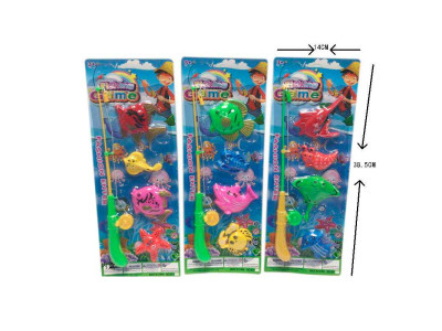 Дитяча магнітна рибалка 3 види магнітна вудка та рибки + морські жителі 831