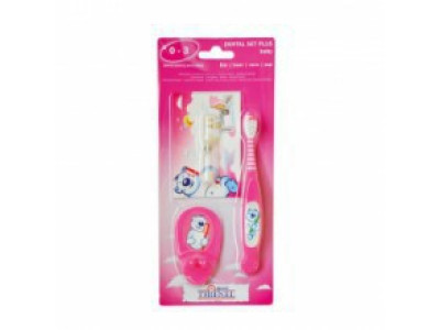 THIENELINO Дитячий набір для догляду за порожниною рота (рожевий) 20127 THIENELINO Дитячий набір для догляду за порожниною рота (рожевий) 20127
