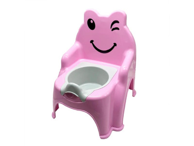 Дитячий горщик Doloni "Смайлик" світло-рожевий 013317/01/11