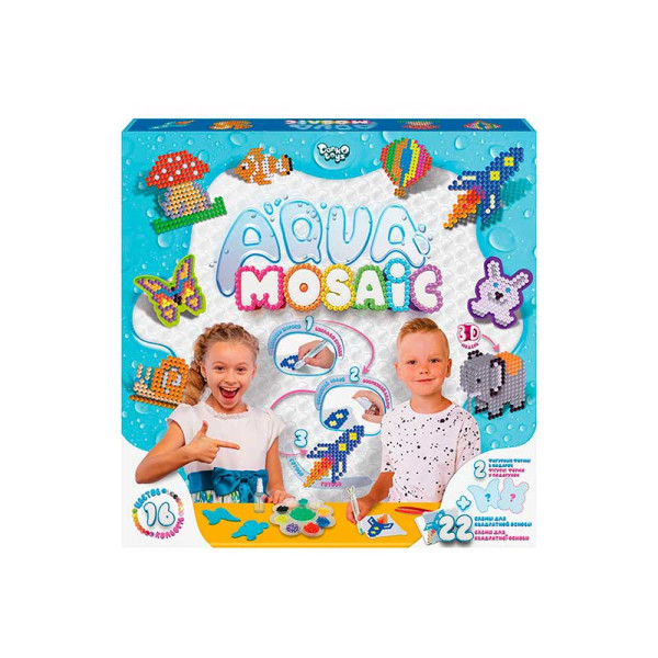 Водна мозаїка DankoToys "Aqua Mosaic" середній набір AM-01-02
