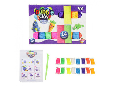Кульковий Пластилін Danko Toys "Bubble Clay" 14 кольорів BBC-05-01U Кульковий Пластилін Danko Toys "Bubble Clay" 14 кольорів BBC-05-01U