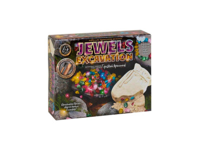 Набір розкопок Danko Toys "JEWELS EXCAVATION" камінці JEX-01-02