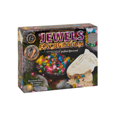 Набір розкопок Danko Toys "JEWELS EXCAVATION" камінці JEX-01-02