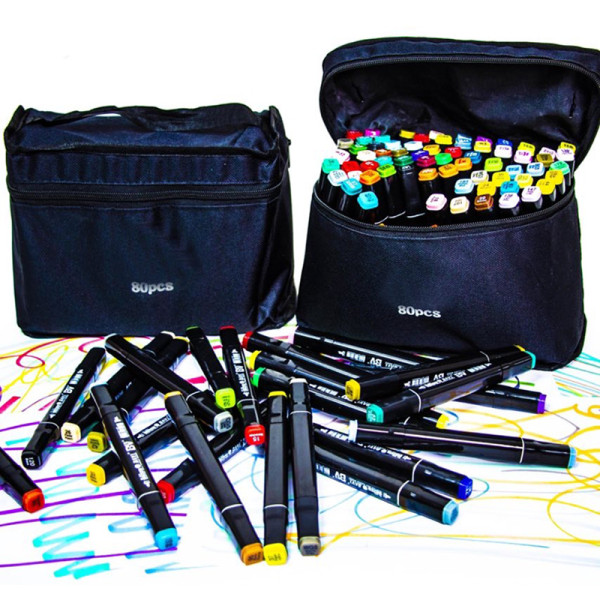 Набір двухсторонніх маркерів 80 шт 80 Набір двухсторонніх маркерів 80 шт 80