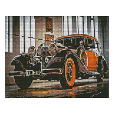 Алмазна картина "Старовинне авто", 40х50 см FT30407