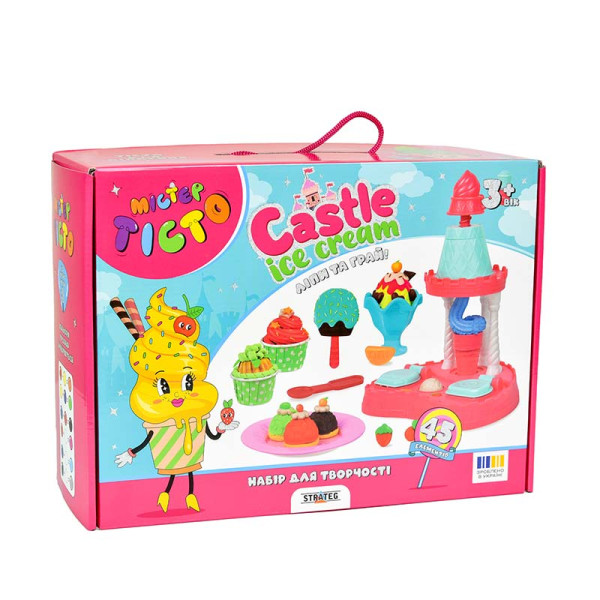 Набір для творчості Містер тісто Castle Ice-Cream Strateg 41030 Набір для творчості Містер тісто Castle Ice-Cream Strateg 41030