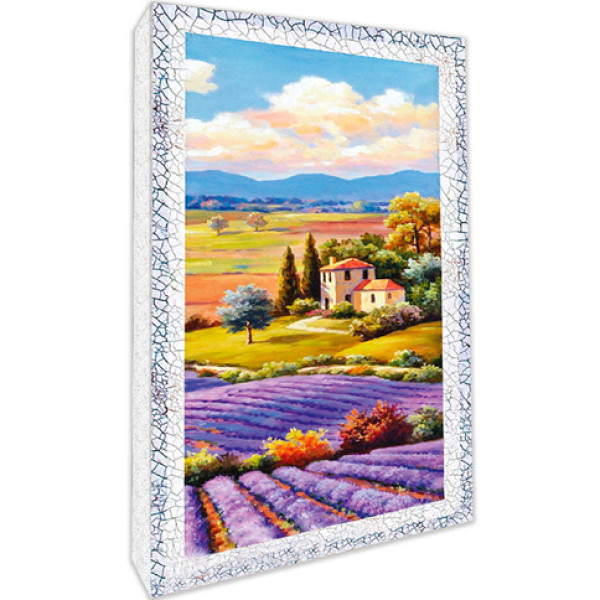 Декупаж на полотні Пейзаж "Лавандовий пейзаж" 20x40см 94674 Декупаж на полотні Пейзаж "Лавандовий пейзаж" 20x40см 94674