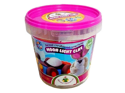Набір легкого магічного пластиліну у відрі Moon Light Clay 3 70003 Набір легкого магічного пластиліну у відрі Moon Light Clay 3 70003