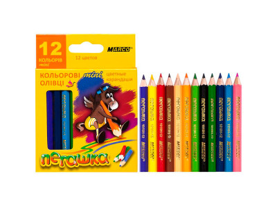 Олівець 1010H/12 кольорів MARCO 112328