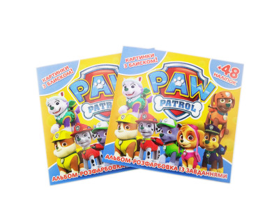 Альбом розмальовка 48 наліпок Песики 6902019012040 Альбом розмальовка 48 наліпок Песики 6902019012040