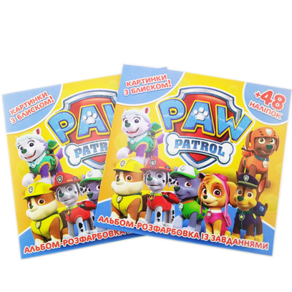 Альбом розмальовка 48 наліпок Песики 6902019012040 Альбом розмальовка 48 наліпок Песики 6902019012040