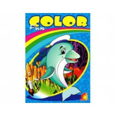 Книжка дитяча "Дитяча творчість Fun color Дельфін" укр Ю126066У Книжка дитяча "Дитяча творчість Fun color Дельфін" укр Ю126066У