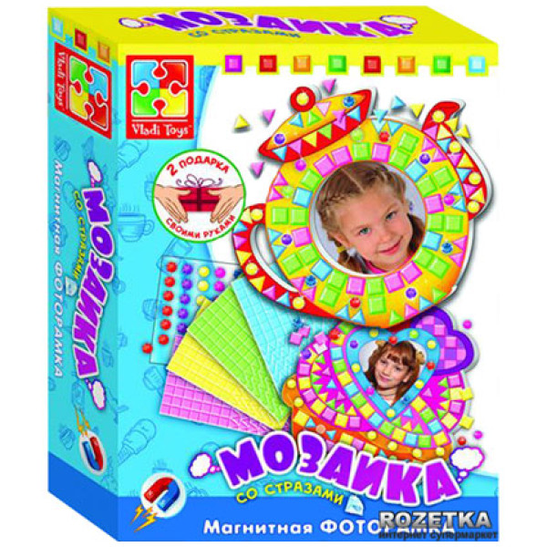 Мозаїка зі стразами Фоторамка "Тістечко" Пиріжок VT4302-02