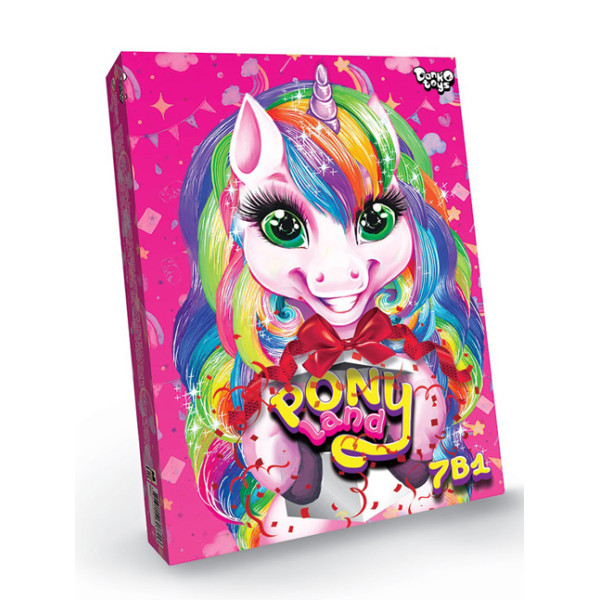 Ігровий набір Danko toys Pony Land для творчості PL-01-01U Ігровий набір Danko toys Pony Land для творчості PL-01-01U