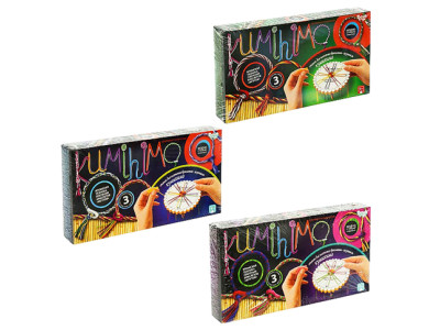 Комплект Плетіння браслетів-джгутів KUMIHIMO КМХ-01-010203 Комплект Плетіння браслетів-джгутів KUMIHIMO КМХ-01-010203