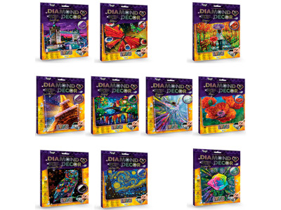 Набір для творчості Danko Toys "DIAMOND DECOR" розвиваючий DD-01-0102..07091011 Набір для творчості Danko Toys "DIAMOND DECOR" розвиваючий DD-01-0102..07091011