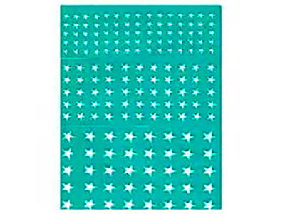 Трафарет багаторазовий самоклеючий Фоновий 13*20 см "Зірки" Серія "Абстра 8568