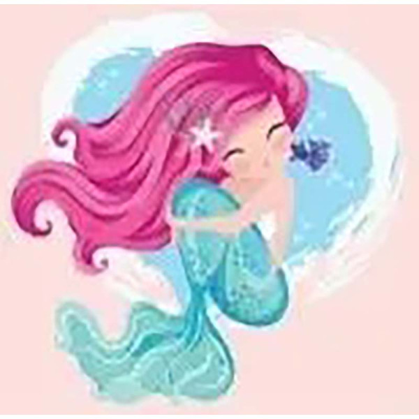 Алмазна картина Симпатична русалонька Strateg 10х15 см YAB28680 Алмазна картина Симпатична русалонька Strateg 10х15 см YAB28680