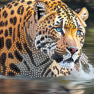 Алмазна картина Stateg Тигриця 18х18 см ZAV1818-7