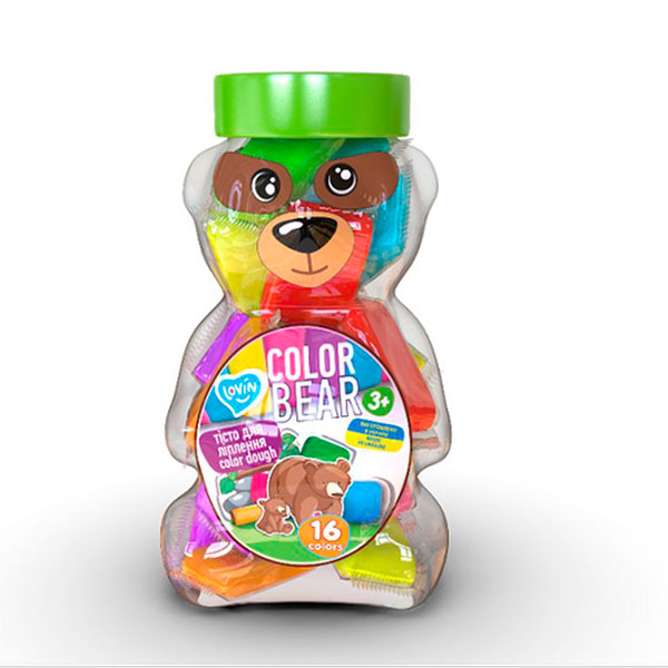 Набір для ліплення з тістом Color Bear ТМ Lovin 41185 Набір для ліплення з тістом Color Bear ТМ Lovin 41185
