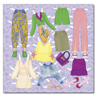 Одягалка Глорія Стильна красуня. Синя 369869