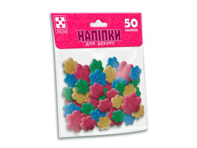 Набір для творчості Vladi Toys "Квіти" мякі наклейки VT4206-54