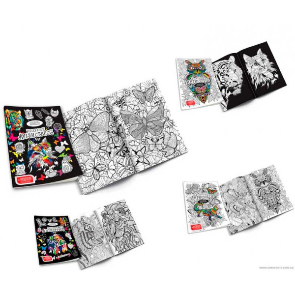 Набір для творчості Danko Toys Розмальовки Антистрес з фломастерами RA-01-01U02U Набір для творчості Danko Toys Розмальовки Антистрес з фломастерами RA-01-01U02U