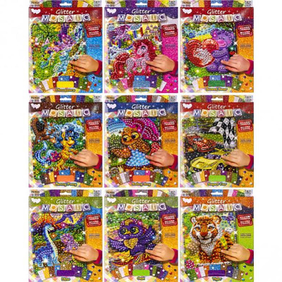 Алмазна мозаїка DankoToys "Glitter Mosaic" БМ-04-0102030405...10