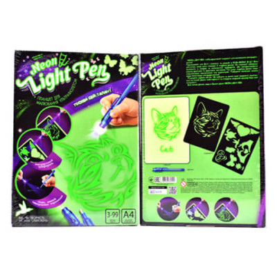 Набір для творчості Danko Toys "NEON LIGHT PEN" розвиваючий NLP-01-01UNLP-01-02U