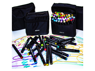 Набір двухсторонніх маркерів 60 шт 60 Набір двухсторонніх маркерів 60 шт 60