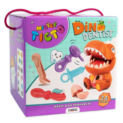 Набір для творчості Містер тісто Dino Dentist Strateg 41020