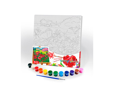 Картина за номерами Danko Toys "Canvas Painting" макове поле 31x31 см PX-05-10