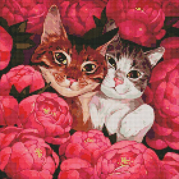 Алмазна мозаїка "Пухнасті друзі" Ідейка AMO7259 40х40 см AMO7259 Алмазна мозаїка "Пухнасті друзі" Ідейка AMO7259 40х40 см AMO7259