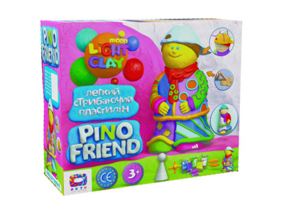 Набір легкого стрибаючого пластиліну ТМ Moon Light Clay Pino Friend "Джексо 70038