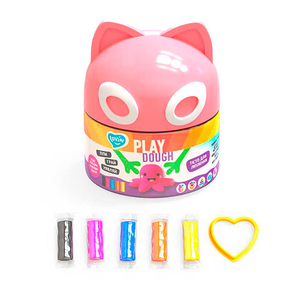 Набір для творчості ТМ Lovin Play dough котик 41131 Набір для творчості ТМ Lovin Play dough котик 41131