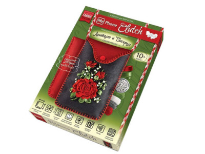 Вишивка стрічками My Phone Clutch "Троянди" "Троянди" DankoToys 5581 02