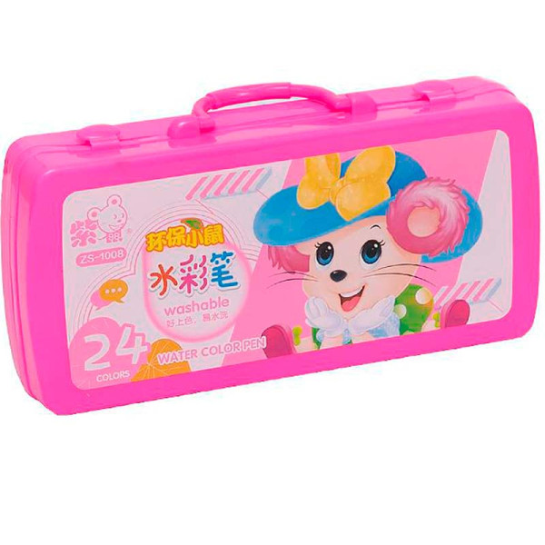 Фломастери міні 24 кольори 118604_Pink