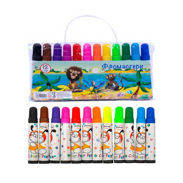 Фломастер 12 кольорів 50888 Фломастер 12 кольорів 50888