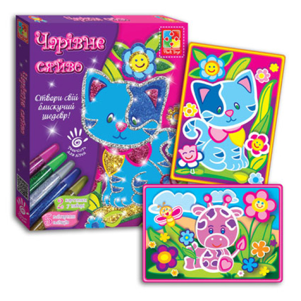 Набір для творчості Глітерні розмальовки VT4801-04