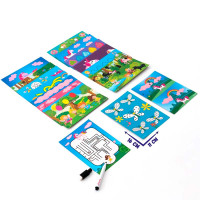 Гра з маркером Vladi Toys "Пиши та витирай. Єдинороги" розвиваюча VT5010-17