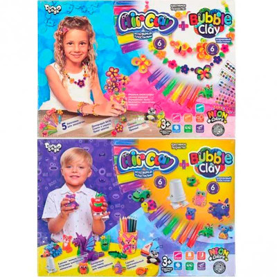 Пластилін "Air Clay+Bubble Clay" ARBB-03-01,02