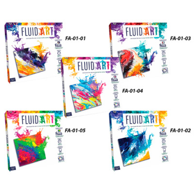Набір для творчості "Fluid ART" FA-01-01,02,03,04,05