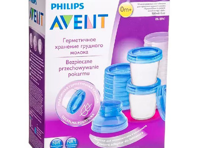 Контейнери для зберігання грудного молока Avent 10х180мл SCF618/10 SCF618/10 Контейнери для зберігання грудного молока Avent 10х180мл SCF618/10 SCF618/10