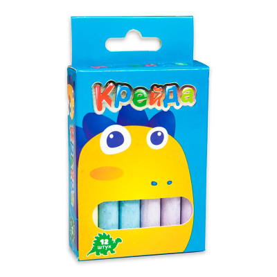 Крейда Маленька кругла - 12 штук Strateg різнокольорова (50106) 50106