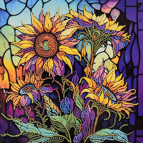 Алмазна картина Strateg Дивовижні соняхи 30х30 см DEEX16307 Алмазна картина Strateg Дивовижні соняхи 30х30 см DEEX16307