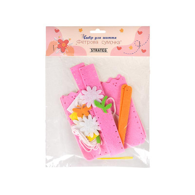 Набір для шиття Strateg Фетрова сумочка: Квіткова 31032