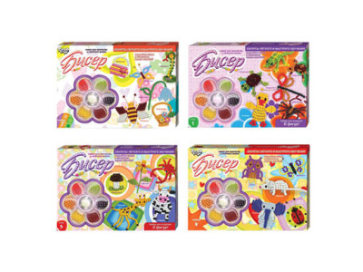 Набір для творчості Danko Toys з Бісеру середній Б6-1Б6-2Б6-3Б6-4
