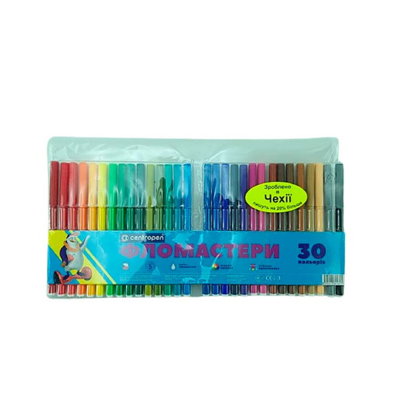 Фломастери 30 кольорів CENTROPEN 80107 Фломастери 30 кольорів CENTROPEN 80107
