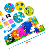 Ігровий набір Vladi Toys 3 в 1 «Зоосвіт» розвиваючий VT2901-04 Ігровий набір Vladi Toys 3 в 1 «Зоосвіт» розвиваючий VT2901-04