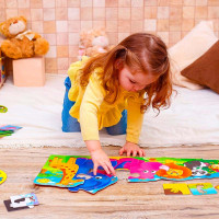 Ігровий набір Vladi Toys 3 в 1 «Зоосвіт» розвиваючий VT2901-04 Ігровий набір Vladi Toys 3 в 1 «Зоосвіт» розвиваючий VT2901-04